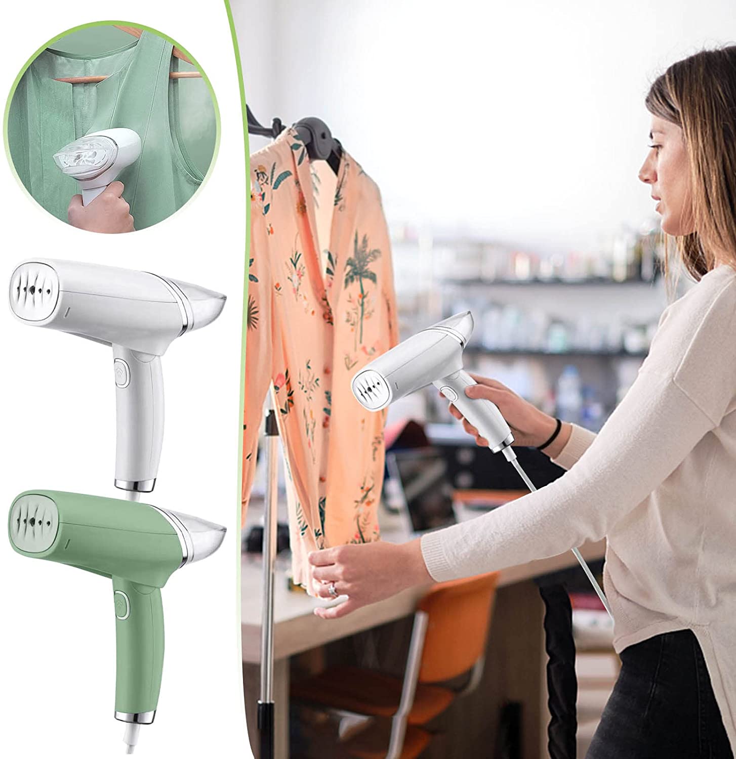 Foldable Garment Steamer Portable Clothes Steamer Ironing Machine Household Steam Iron 1200W