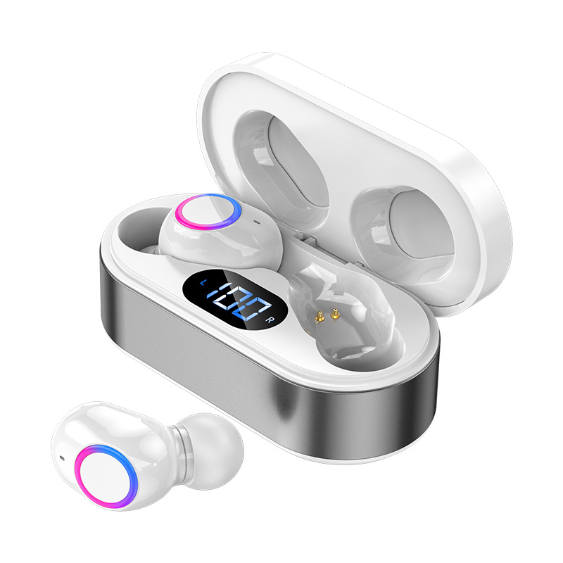 Wireless Bluetooth Headset TWS Metal Shell Sports Earphones Touch Noise Reduction True Stereo In-Ear Headset