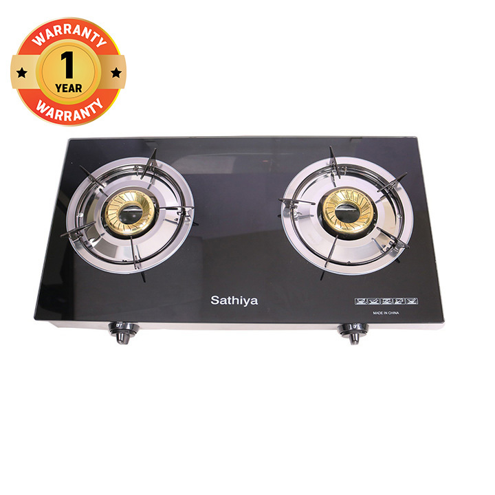 Sathiya High Quality Exquisite Kitchen Wares Double Burner Gas