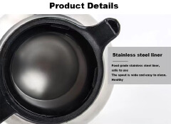 SUNDABESTS 1 PC 2L Coffee Pot Vacuum Flask Kettle Kitchen Appliance （130020176,130017753)