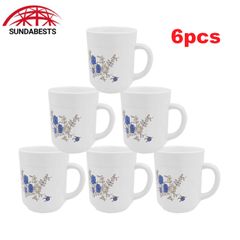 Sundabests 6pcs High Quality Tea Milk Coffee Ceramic Cups Mugs(130015830，130015829) as the picture 6pcs