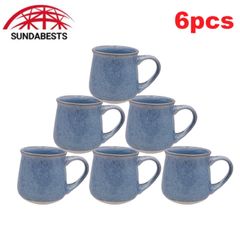 Sundabests 6pcs High Quality Tea Milk Coffee Ceramic Cups Mugs(311007436) blue random 6pcs