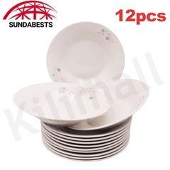 Sundabests High Quality 12 Piece 8 inch Classique Dinner Dish Plates(130021064)（130021059） model 3 12 pcs