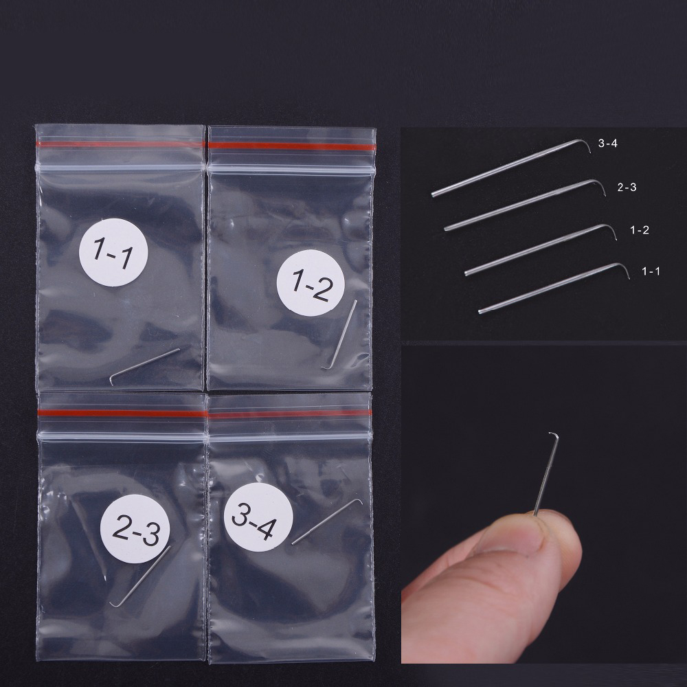 Ventilating Needles for Full Hair Lace Front Wig Toupee Hairpiece Wig Knotting Hook Sets