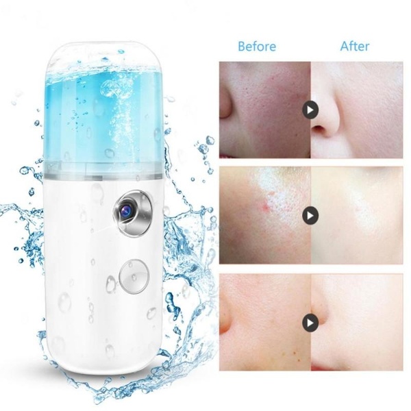 USB Handy Nano Mist Spray Atomization Mister Face Facial Moisturizing Mist Sprayer 30ml