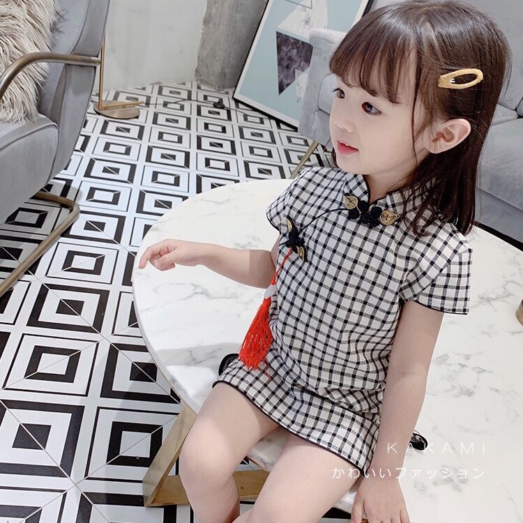 Summer Baby Girls Dresses Cheongsam Dress Girl Clothing Princess Dress Children Kids Chinese Clothes