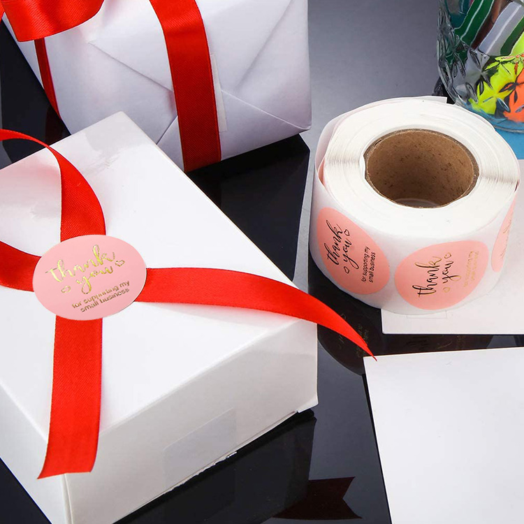 3 Rolls Thank You Supporting My Small Business Sticker Labels for Retailer Boutiques Gift Packaging