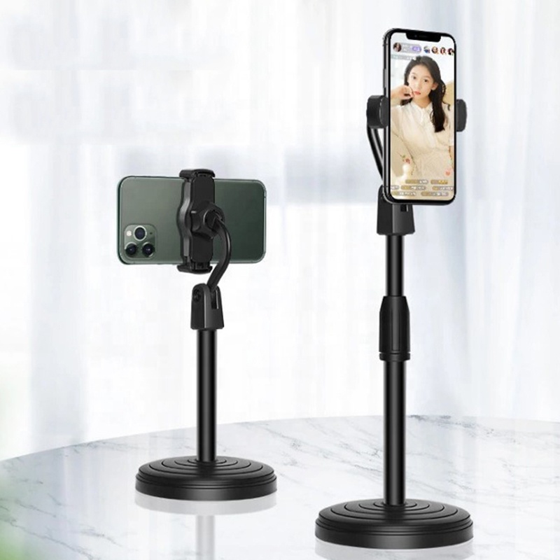 Universal Mobile Accessories Desktop Phone Holder Stand Adjustable Retractable Stable Anti-skid Live Broadcast Bracket Portable Desk Cell Phone Holder