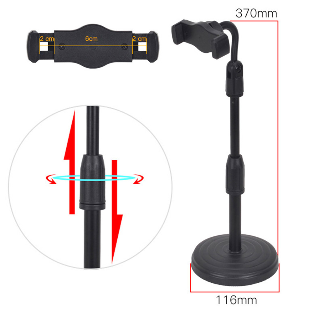 Universal Mobile Accessories Desktop Phone Holder Stand Adjustable Retractable Stable Anti-skid Live Broadcast Bracket Portable Desk Cell Phone Holder