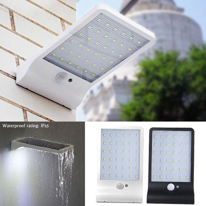 36 LED Outdoor Waterproof Light Solar Powered Motion Sensor Garden Security Lamp