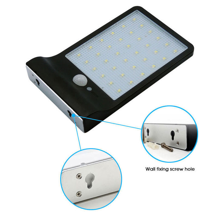 36 LED Outdoor Waterproof Light Solar Powered Motion Sensor Garden Security Lamp