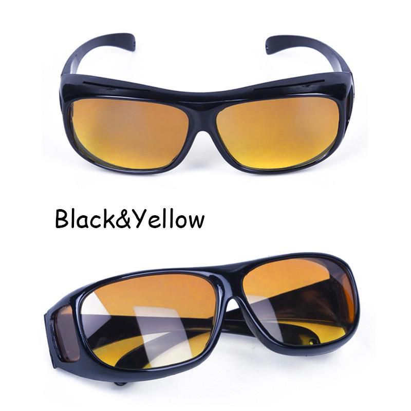 2 Pair set HD Night Vision Wraparound Sunglasses As Seen on TV Fits OVER Glasses