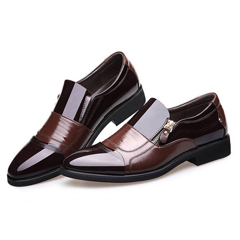 Phoenix 38-48 Men&apos;s Leather Casual Leather Shoes Shoes Wedding Shoes Business Working Shoes