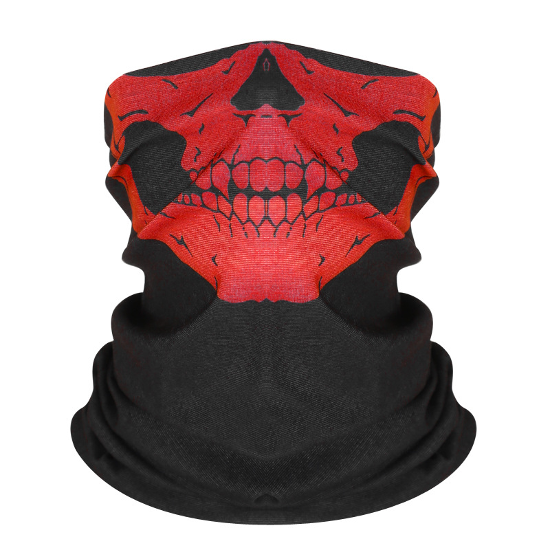 Skull Bandana Bike Motorcycle Helmet Neck Face Mask Paintball Ski Sport Headband