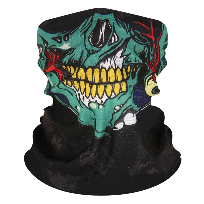 Skull Bandana Bike Motorcycle Helmet Neck Face Mask Paintball Ski Sport Headband