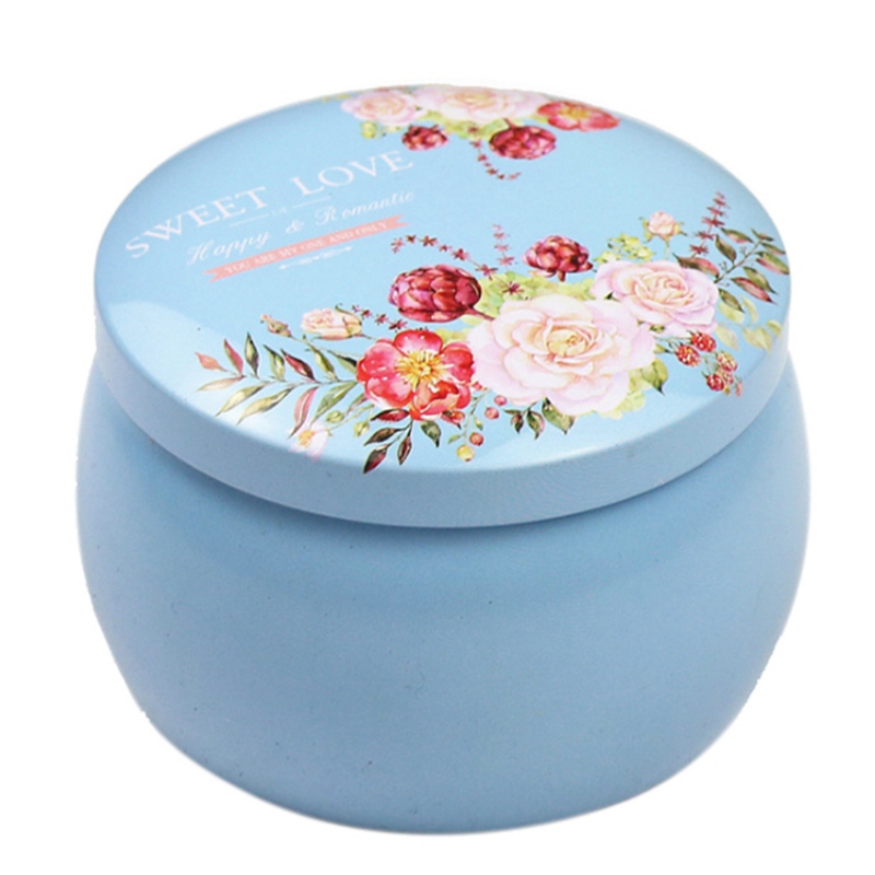 Lovely Mini Tin Box Gift Jewelry Tin Box Cookie Candy Tea Storage Round Drum Tinplate Box