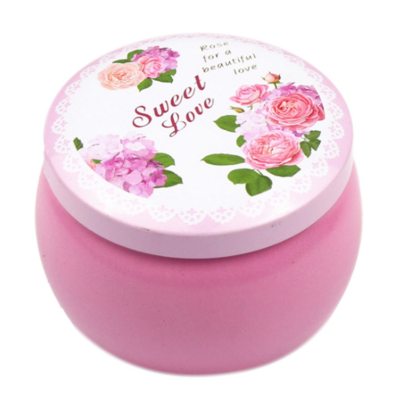 Lovely Mini Tin Box Gift Jewelry Tin Box Cookie Candy Tea Storage Round Drum Tinplate Box