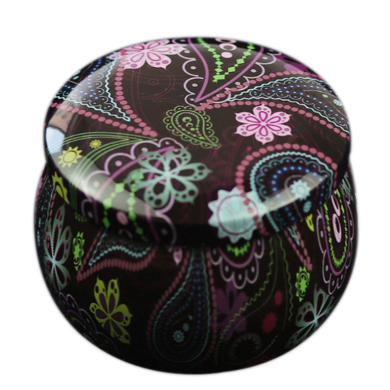 Lovely Mini Tin Box Gift Jewelry Tin Box Cookie Candy Tea Storage Round Drum Tinplate Box