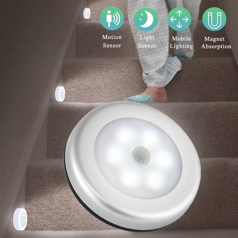 6 LED Cool Portable Wireless Motion Sensor Night Light Led Lights for Home for Living Room