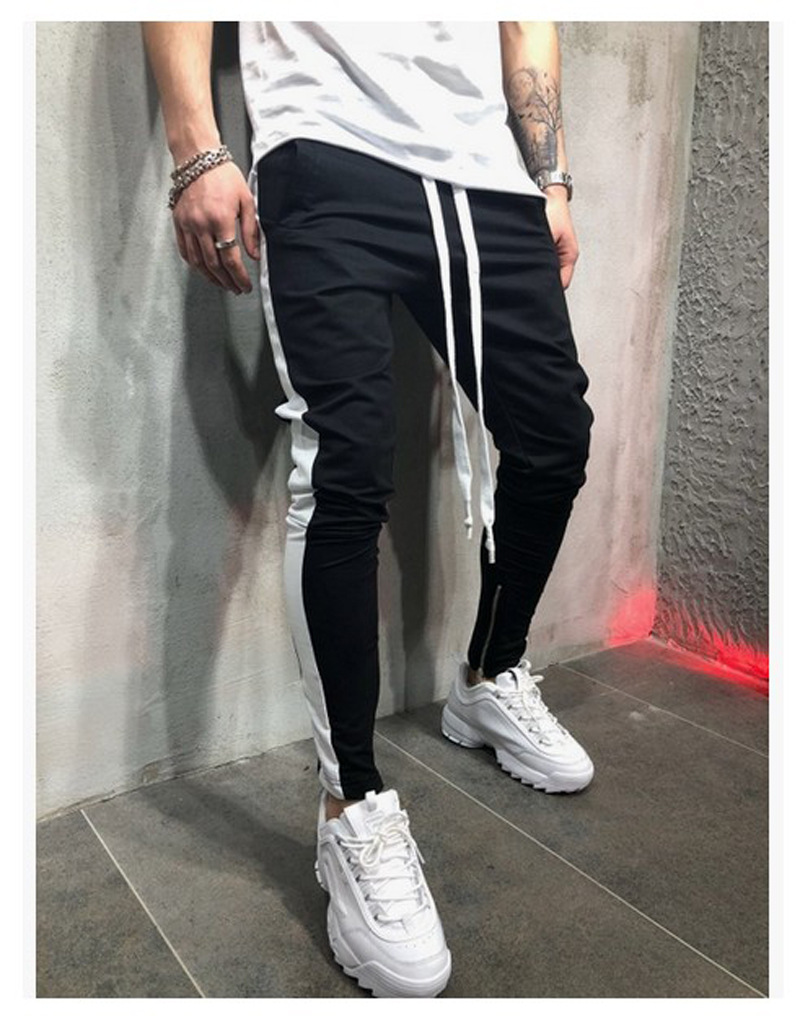 Phoenix Men Hip Hop Sweatpants Fitness Joggers Male Side Stripe High Street Hip Trousers Harem Pants