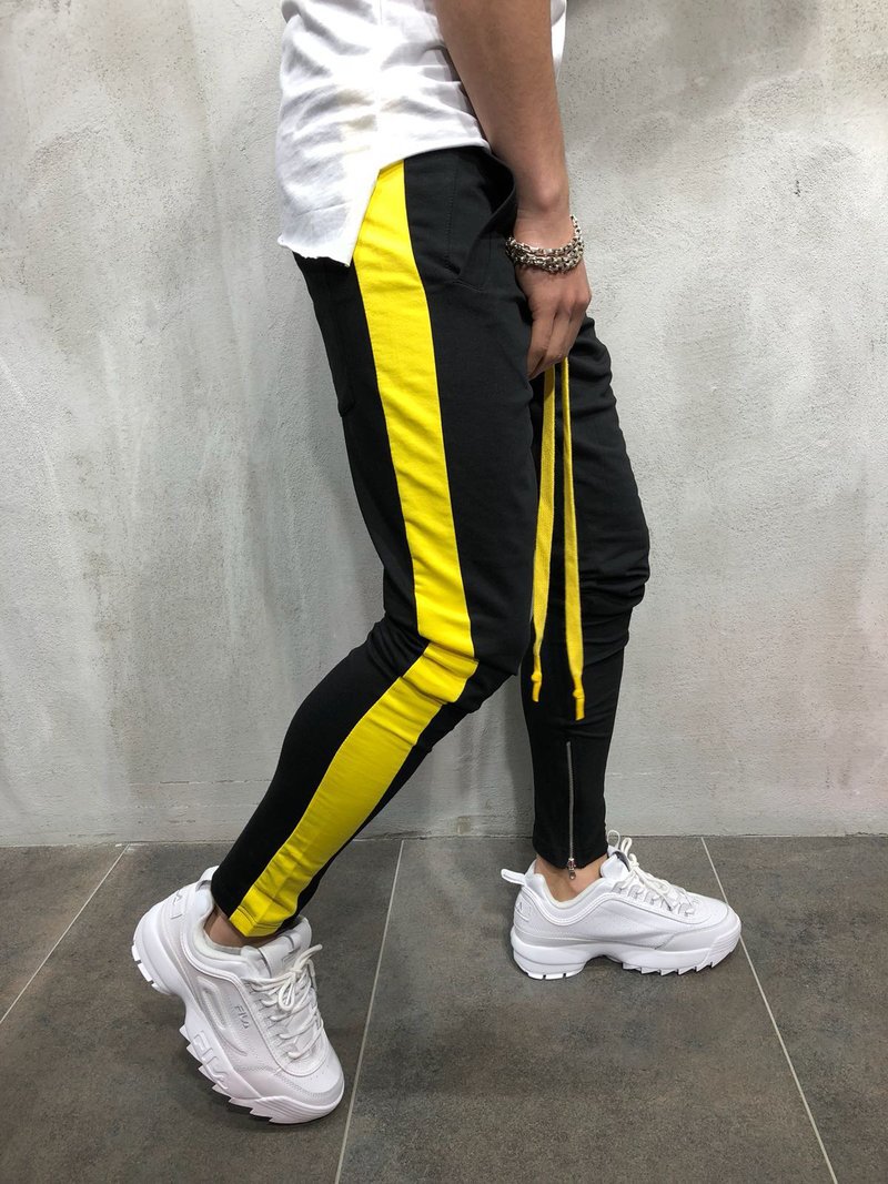 Phoenix Men Hip Hop Sweatpants Fitness Joggers Male Side Stripe High Street Hip Trousers Harem Pants