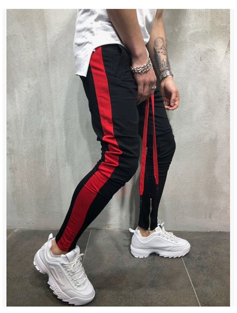 Phoenix Men Hip Hop Sweatpants Fitness Joggers Male Side Stripe High Street Hip Trousers Harem Pants