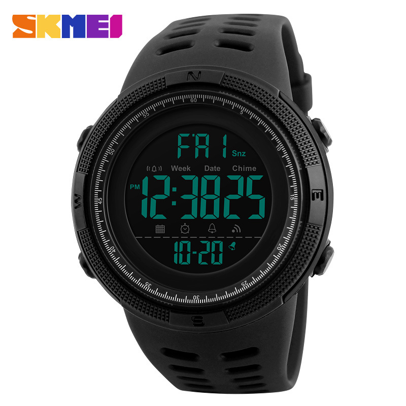 SKMEI Mens Digital Smart Watch Waterproof Pedometer Photography Sport Reminder
