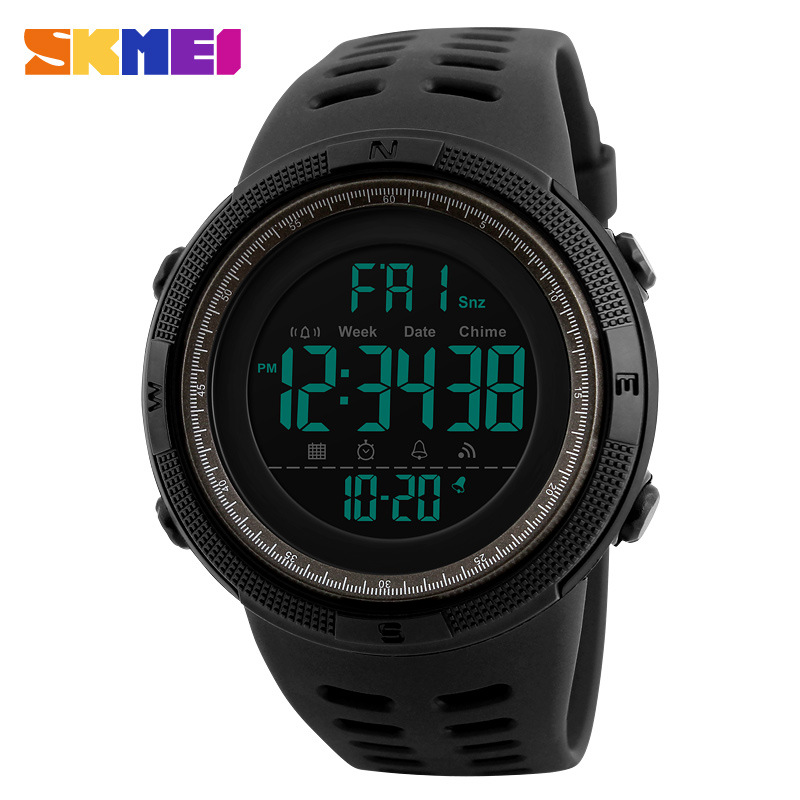 SKMEI Mens Digital Smart Watch Waterproof Pedometer Photography Sport Reminder