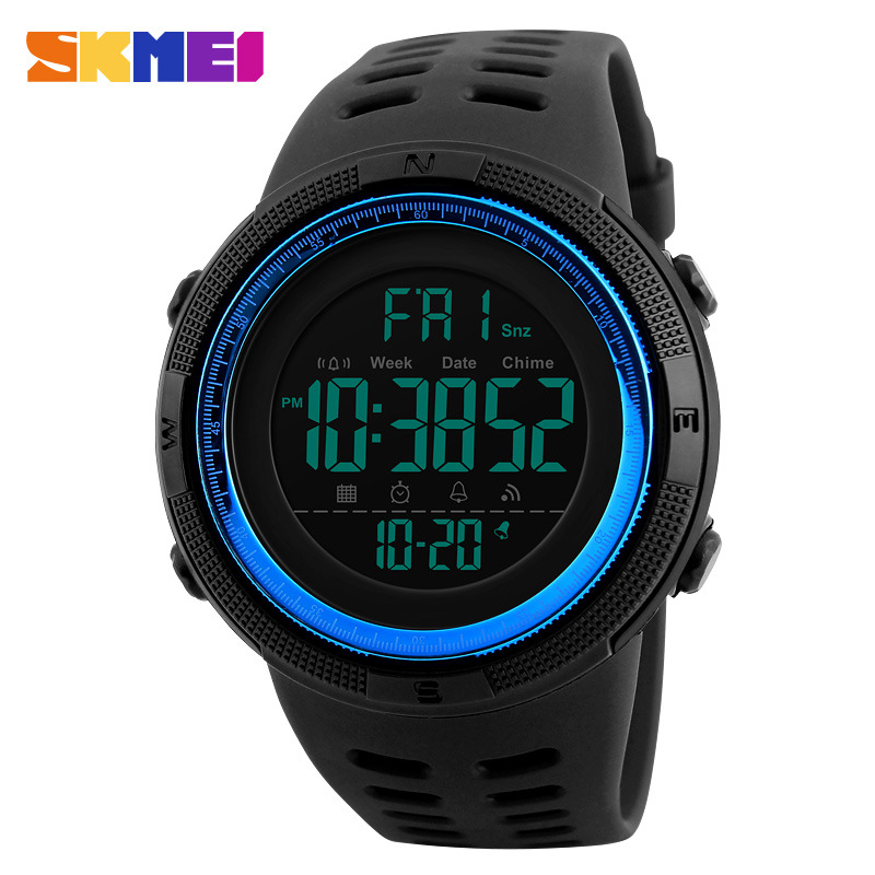 SKMEI Mens Digital Smart Watch Waterproof Pedometer Photography Sport Reminder