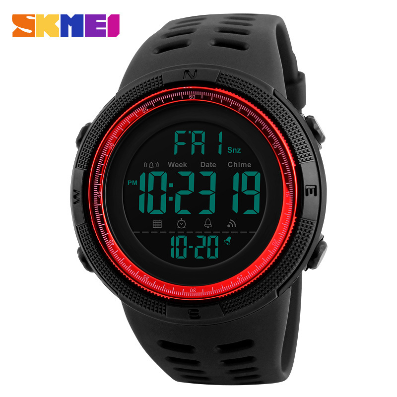 SKMEI Mens Digital Smart Watch Waterproof Pedometer Photography Sport Reminder