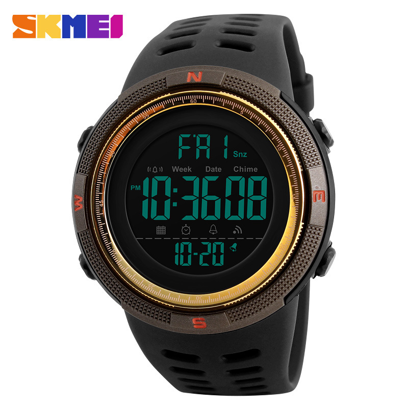SKMEI Mens Digital Smart Watch Waterproof Pedometer Photography Sport Reminder
