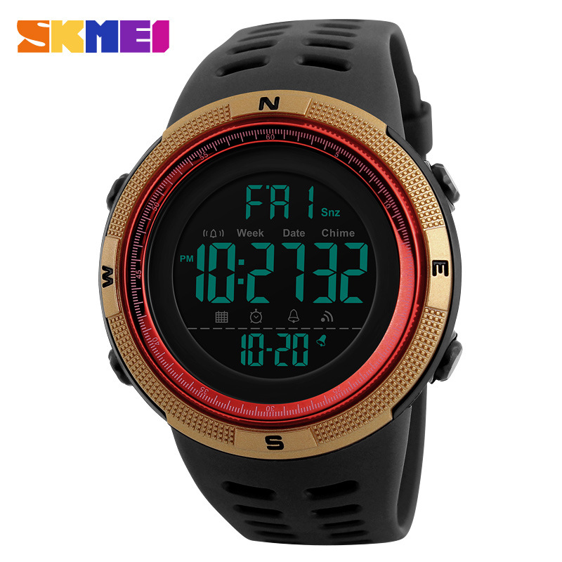 SKMEI Mens Digital Smart Watch Waterproof Pedometer Photography Sport Reminder