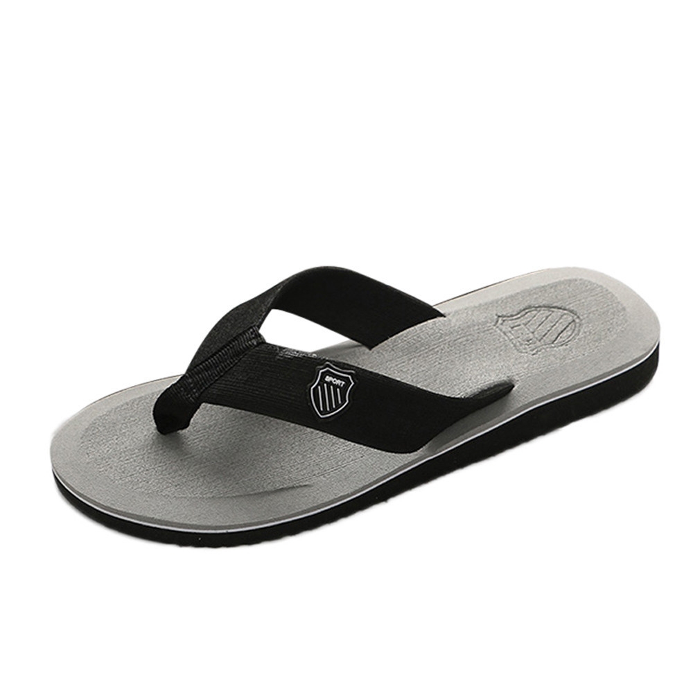 Fashion Jiahsyc Store Men&apos;s Summer Flip-flops Slippers Beach Sandals Indoor&amp;Outdoor Casual Shoes