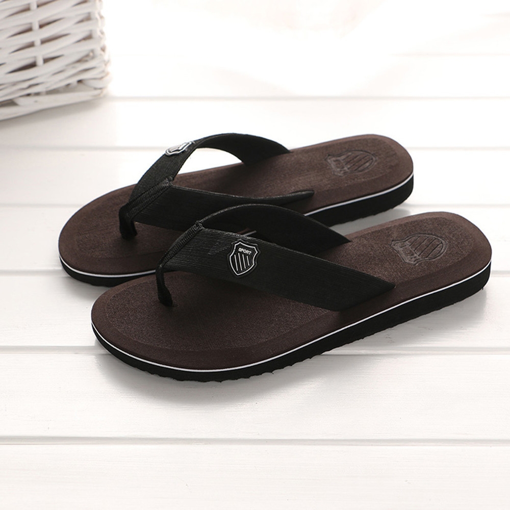 Fashion Jiahsyc Store Men&apos;s Summer Flip-flops Slippers Beach Sandals Indoor&amp;Outdoor Casual Shoes