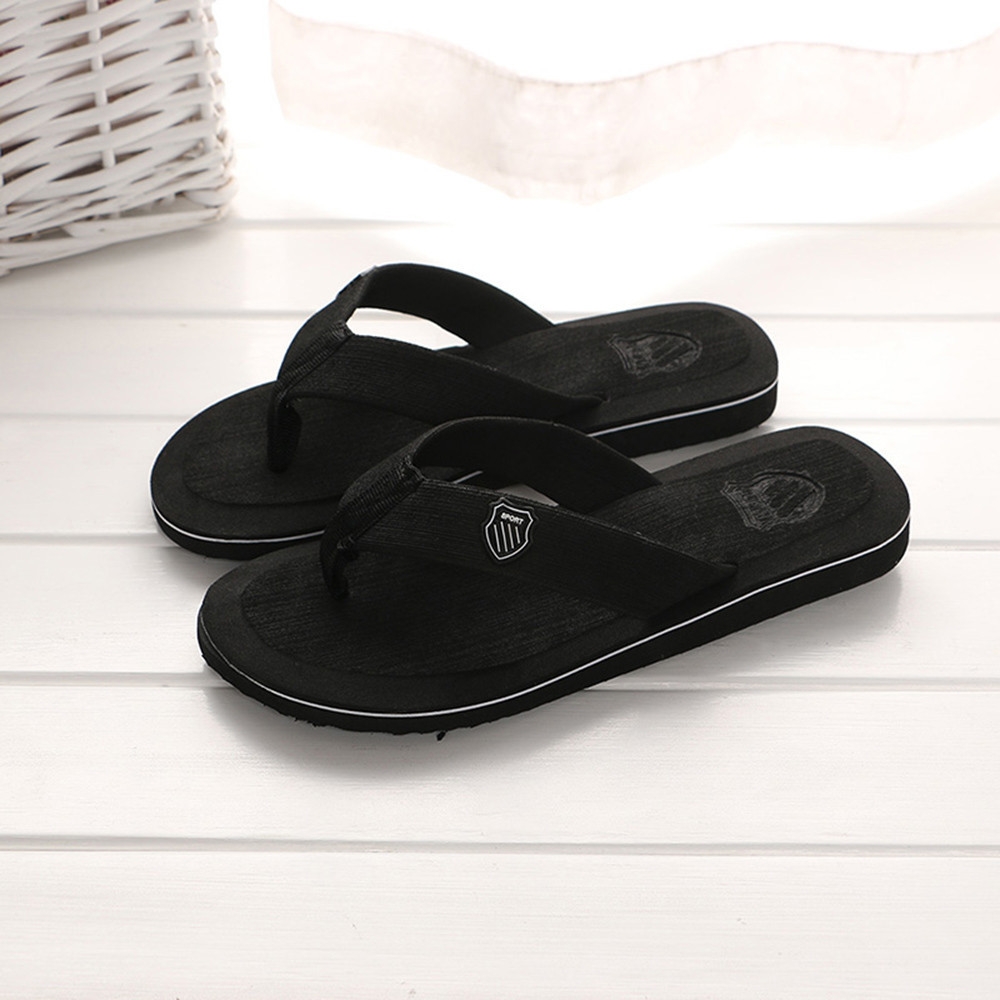 Fashion Jiahsyc Store Men&apos;s Summer Flip-flops Slippers Beach Sandals Indoor&amp;Outdoor Casual Shoes
