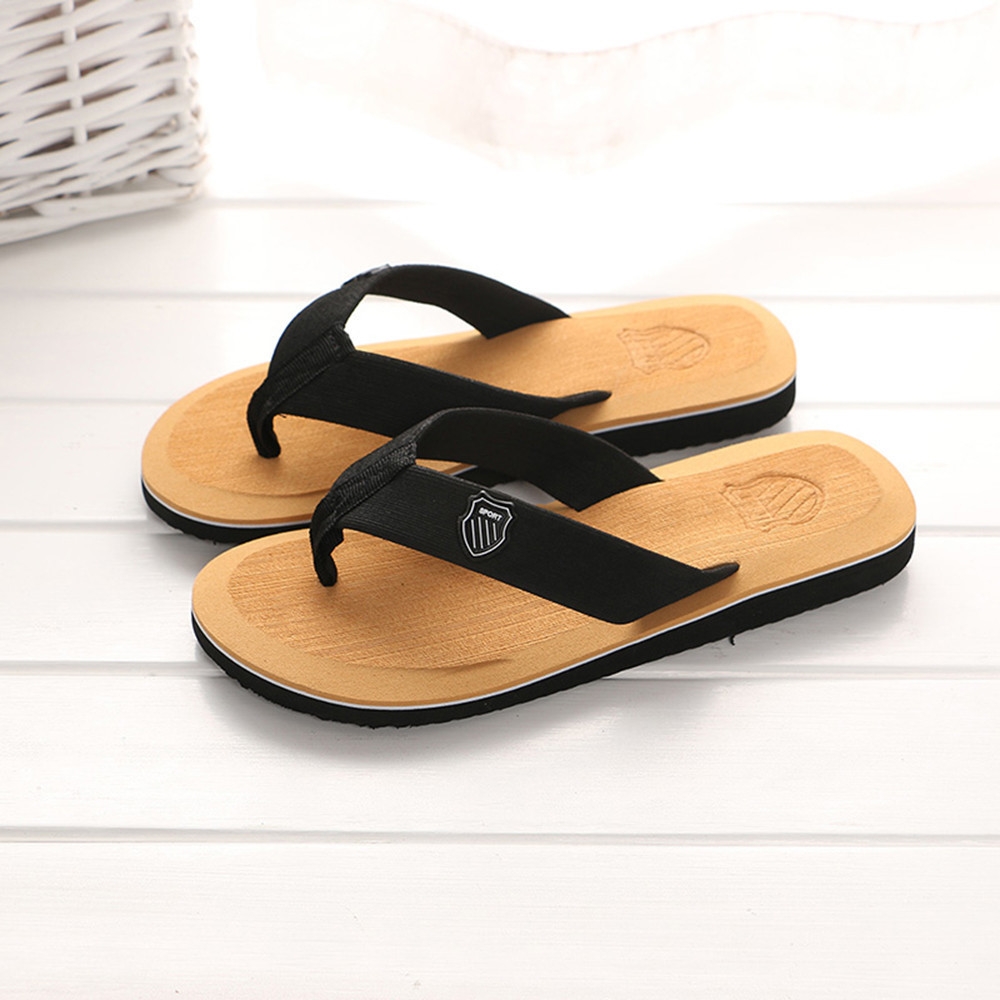 Fashion Jiahsyc Store Men&apos;s Summer Flip-flops Slippers Beach Sandals Indoor&amp;Outdoor Casual Shoes