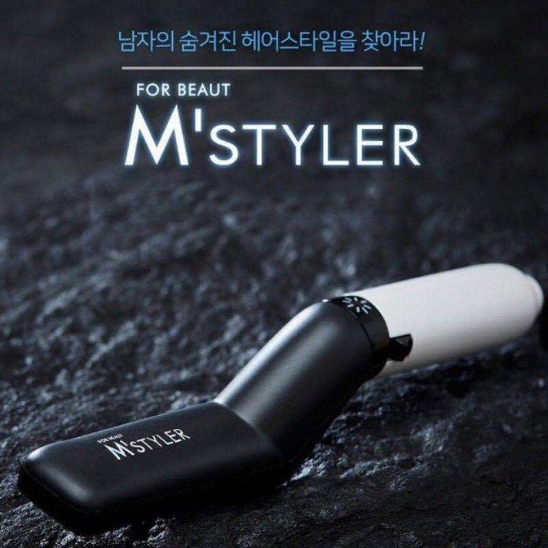 M’Styler Men&apos;s All In One Ceramic Hair Styling Iron Comb Straightener Curler Quick Hair Styler