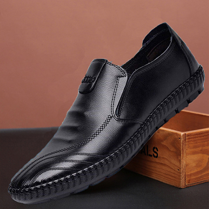 Phoenix New Mn's Casual Shoes PU Soft Face Tide Shoes British Business Lazy Shoes