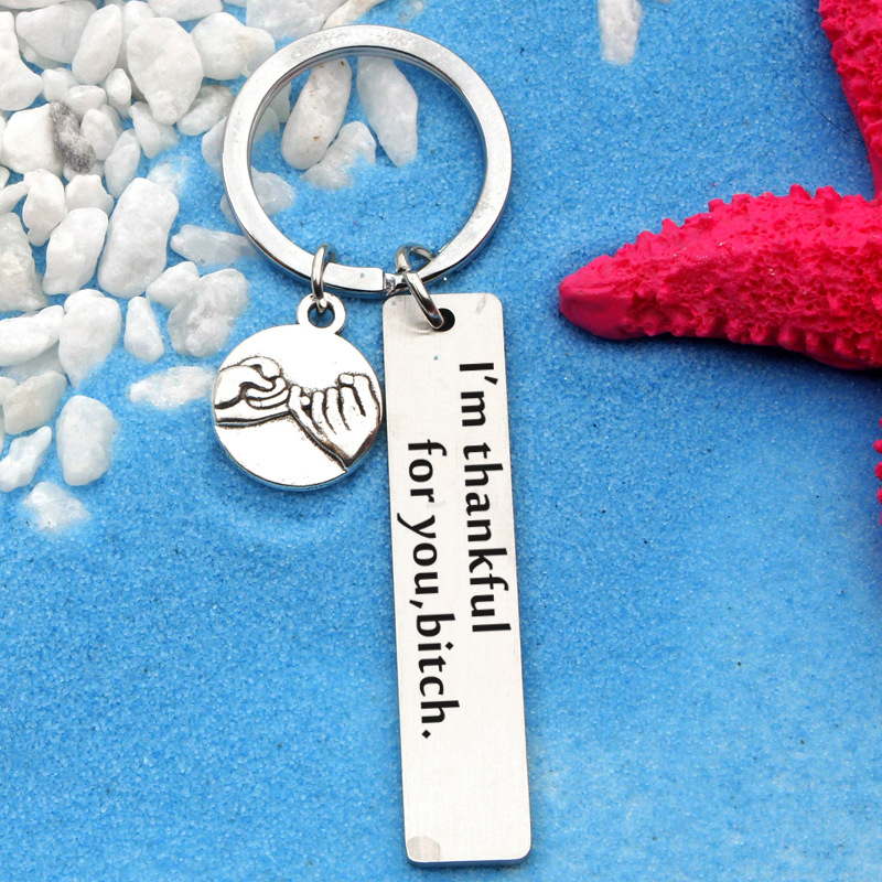 &quot;I&apos;m thankful for you&quot; FriendShip Keychain-Funny Gift for Friend Men&apos;s Fashion Accessories Keychains