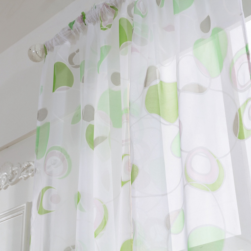 3d Printed Kitchen Decorations Home Window Treatments Curtains Living Room Divider Sheer