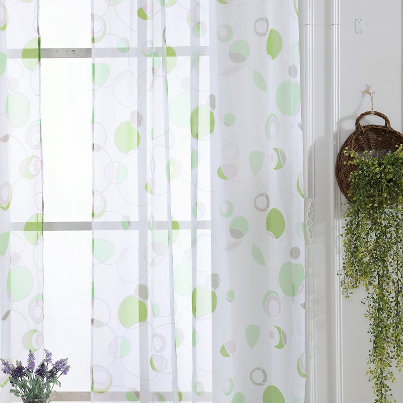 3d Printed Kitchen Decorations Home Window Treatments Curtains Living Room Divider Sheer