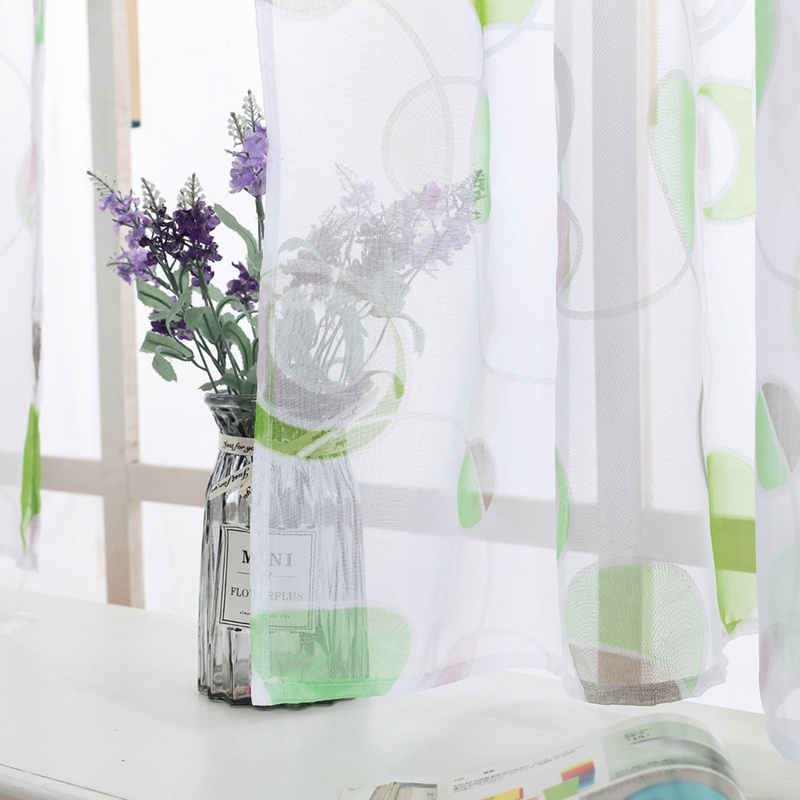 3d Printed Kitchen Decorations Home Window Treatments Curtains Living Room Divider Sheer
