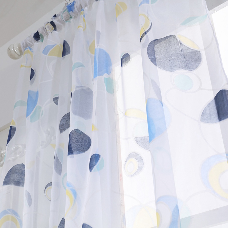3d Printed Kitchen Decorations Home Window Treatments Curtains Living Room Divider Sheer