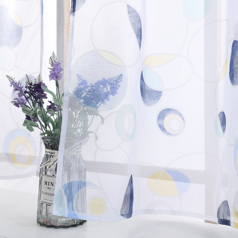 3d Printed Kitchen Decorations Home Window Treatments Curtains Living Room Divider Sheer