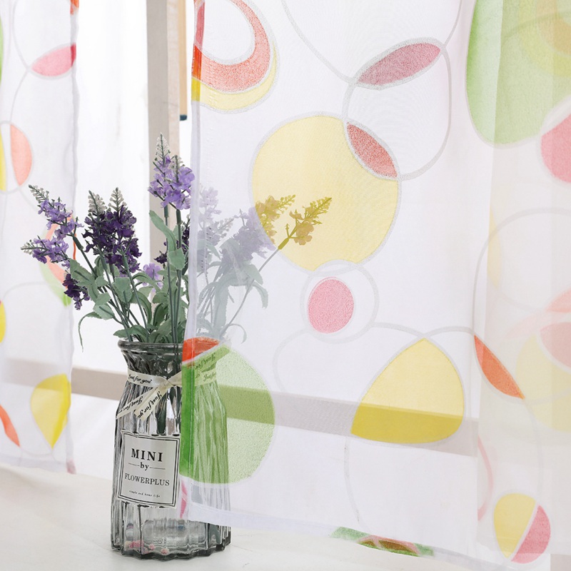 3d Printed Kitchen Decorations Home Window Treatments Curtains Living Room Divider Sheer