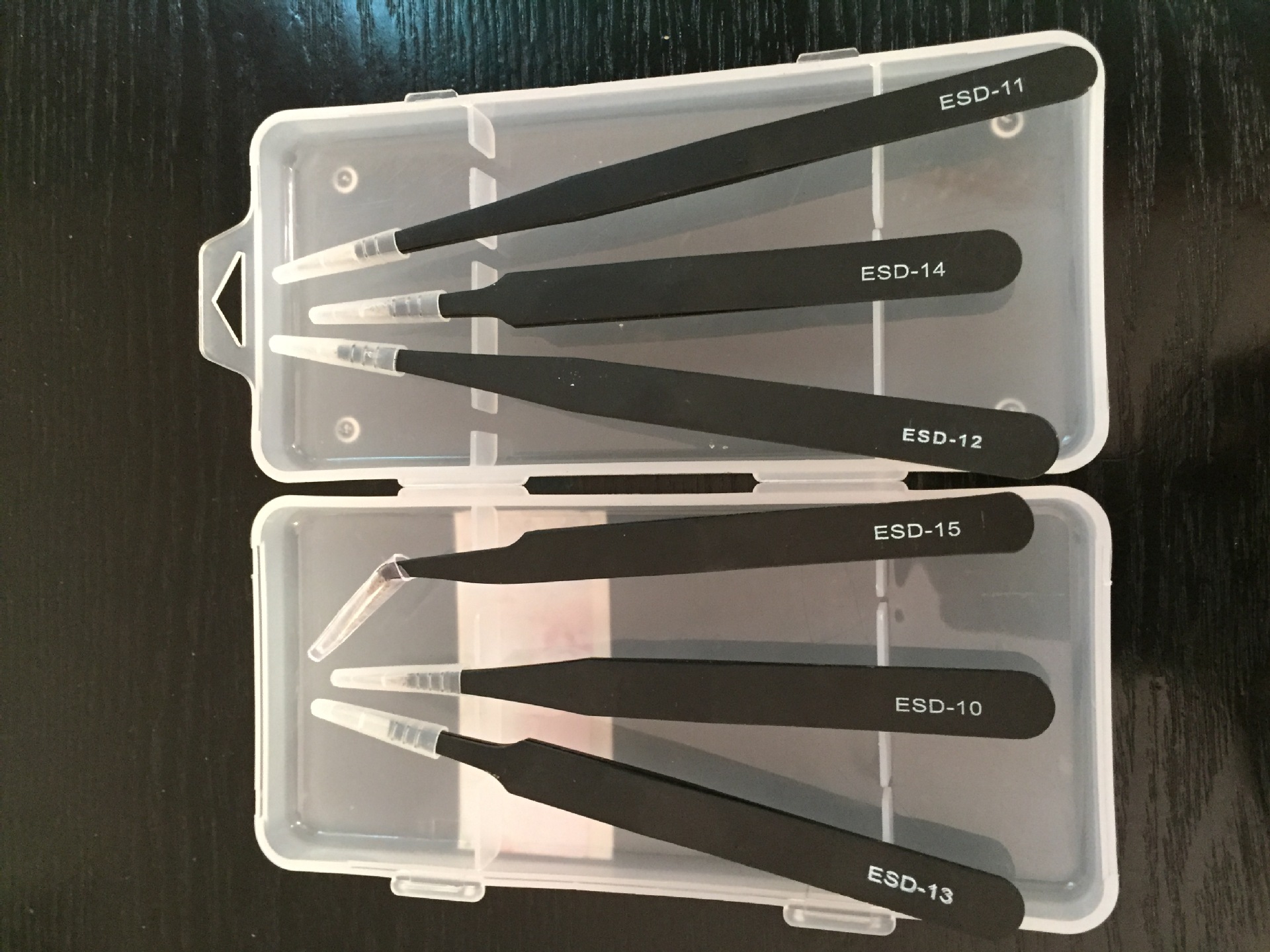 6pcs BGA Precision Tweezer Set Antistatic Tweezers Stainless Tweezers