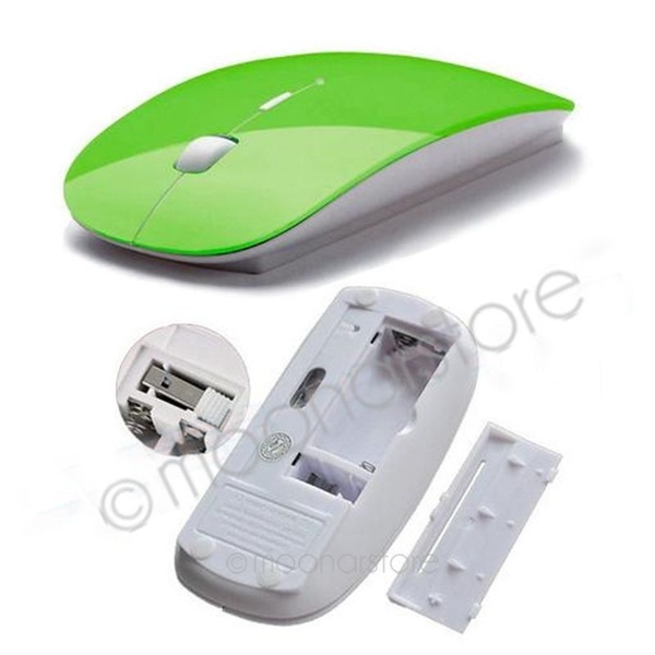 Candy Color Ultra Thin USB Optical Wireless Mouse 2.4G Receiver Cordless Computer PC Laptop Desktop