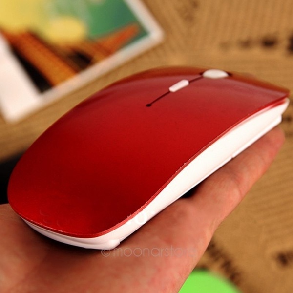 Candy Color Ultra Thin USB Optical Wireless Mouse 2.4G Receiver Cordless Computer PC Laptop Desktop