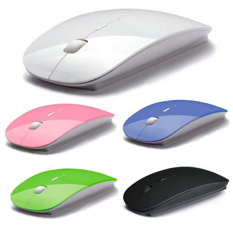 Candy Color Ultra Thin USB Optical Wireless Mouse 2.4G Receiver Cordless Computer PC Laptop Desktop