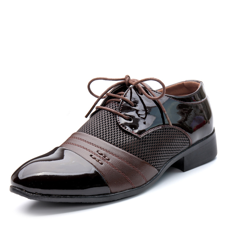 Phoenix 38-48 Business Men Flat Genuine leather Wingtip Carved Italian Formal Oxford Wedding Shoes